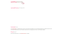 Desktop Screenshot of joanna-thomas.weddingmemories.de